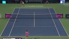 WTA New Haven, 1/2 finału: Radwańska – Kvitova: świetna wymiana na otwarcie drugiego seta