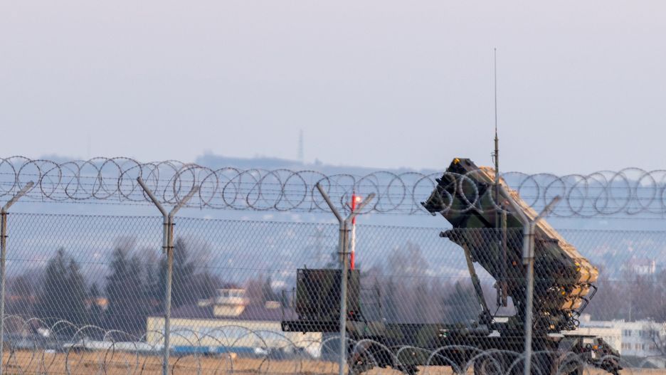 US Patriot Missile system at the Border town of Rzeszow close to the Ukrainian border, in Rzeszow Subcarpathian Voivodeship Poland, March 24, 2022.  (Photo by Simon Jankowski/NurPhoto via Getty Images)