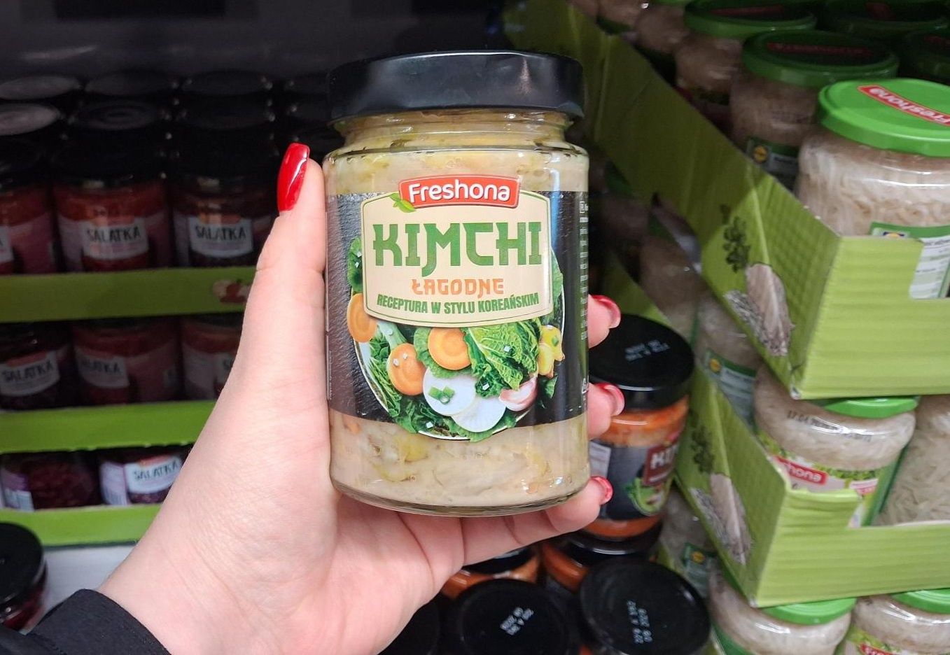 Łagodne kimchi w Lidlu