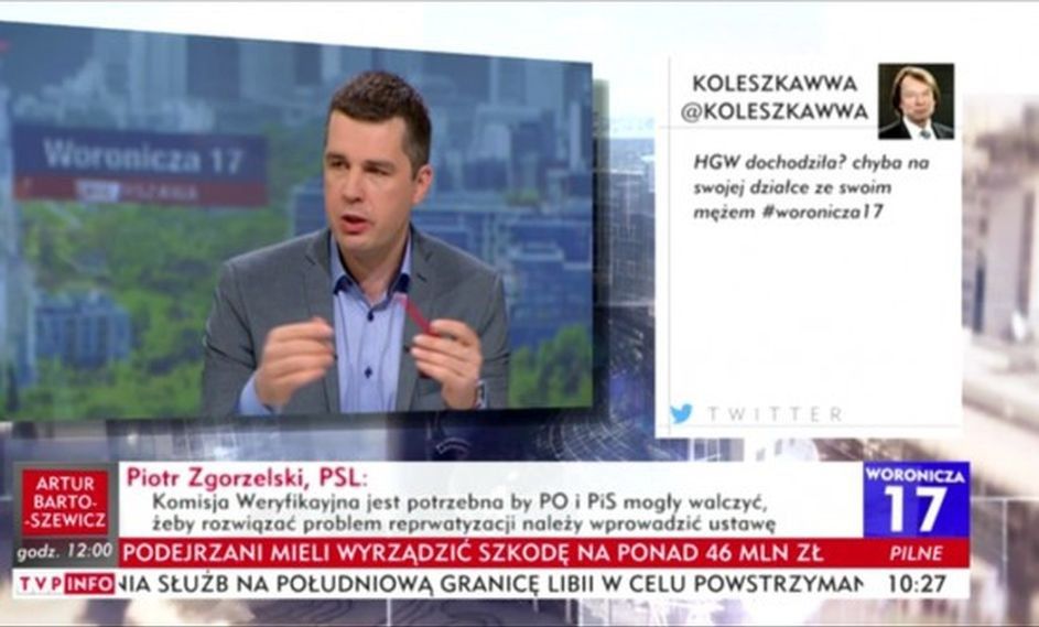 Pracownik TVP Info zwolniony. Zamieścił wulgarnego tweeta o Hannie Gronkiewicz-Waltz