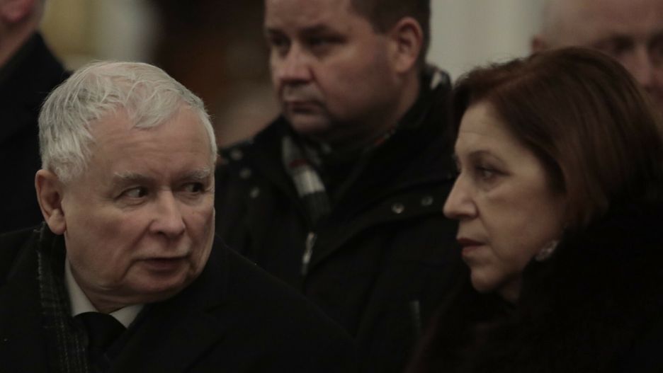 Jarosław Kaczyński i Barbara Skrzypek w 2019 roku