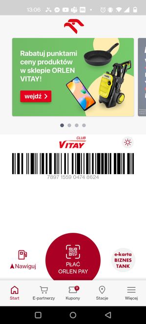 Vitay: wirtualna karta Vitay 