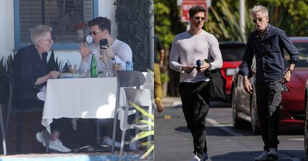 81-letni Calvin Klein wybrał się na lunch z młodszym o 45 lat partnerem. Kevin pokusił się o czuły gest