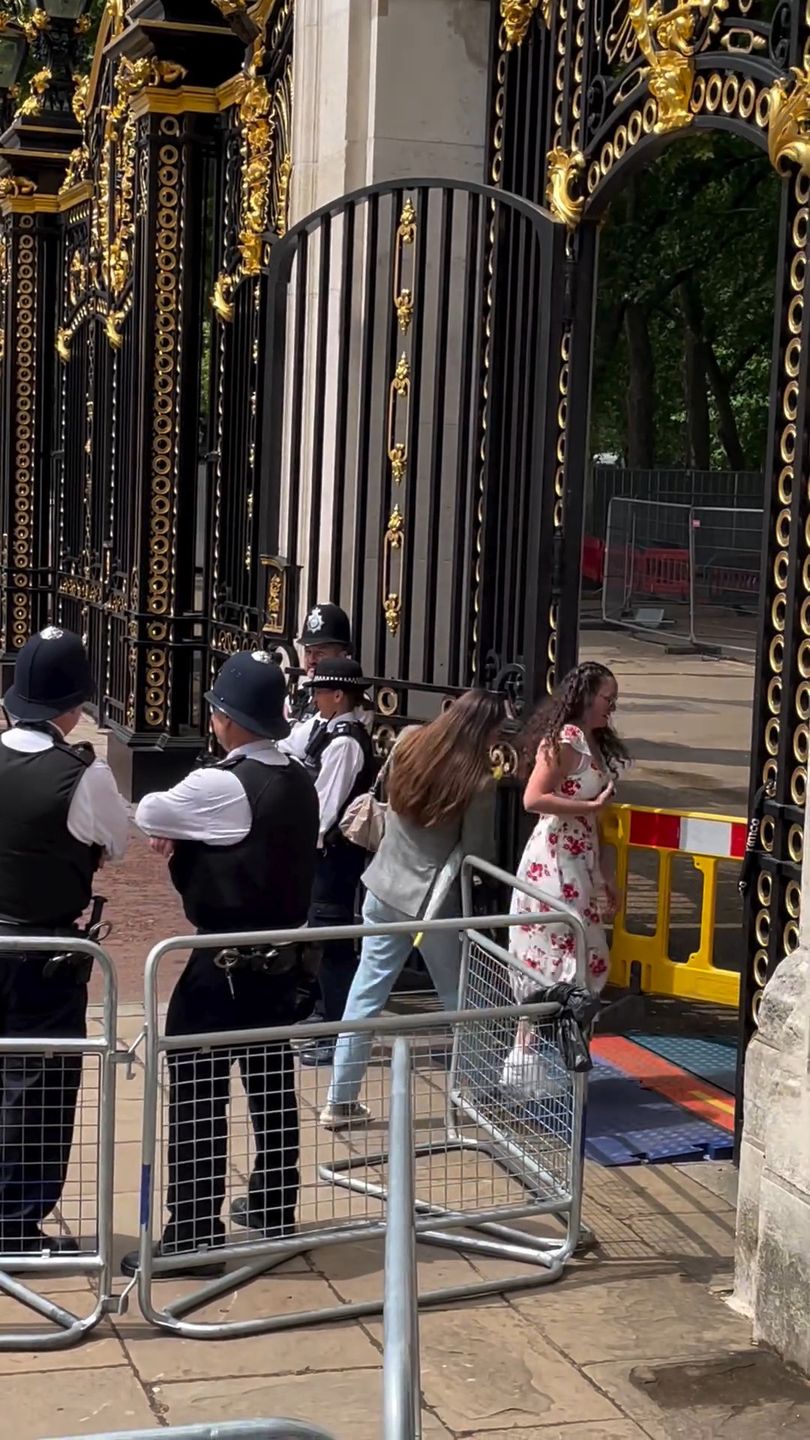 Oświadczyny przed pałacem Buckingham