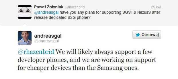 Kolejne informacje o telefonach z Boot to Gecko 2