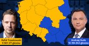 Wyniki wyborów 2020. Tak głosowały województwa