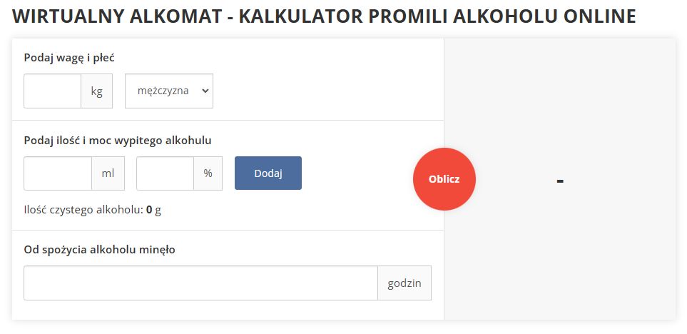 Wirtualny alkomat na stronie autocentrum.pl