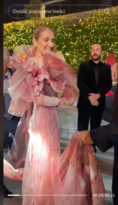 Celine Dion na pokazie Elie Saab