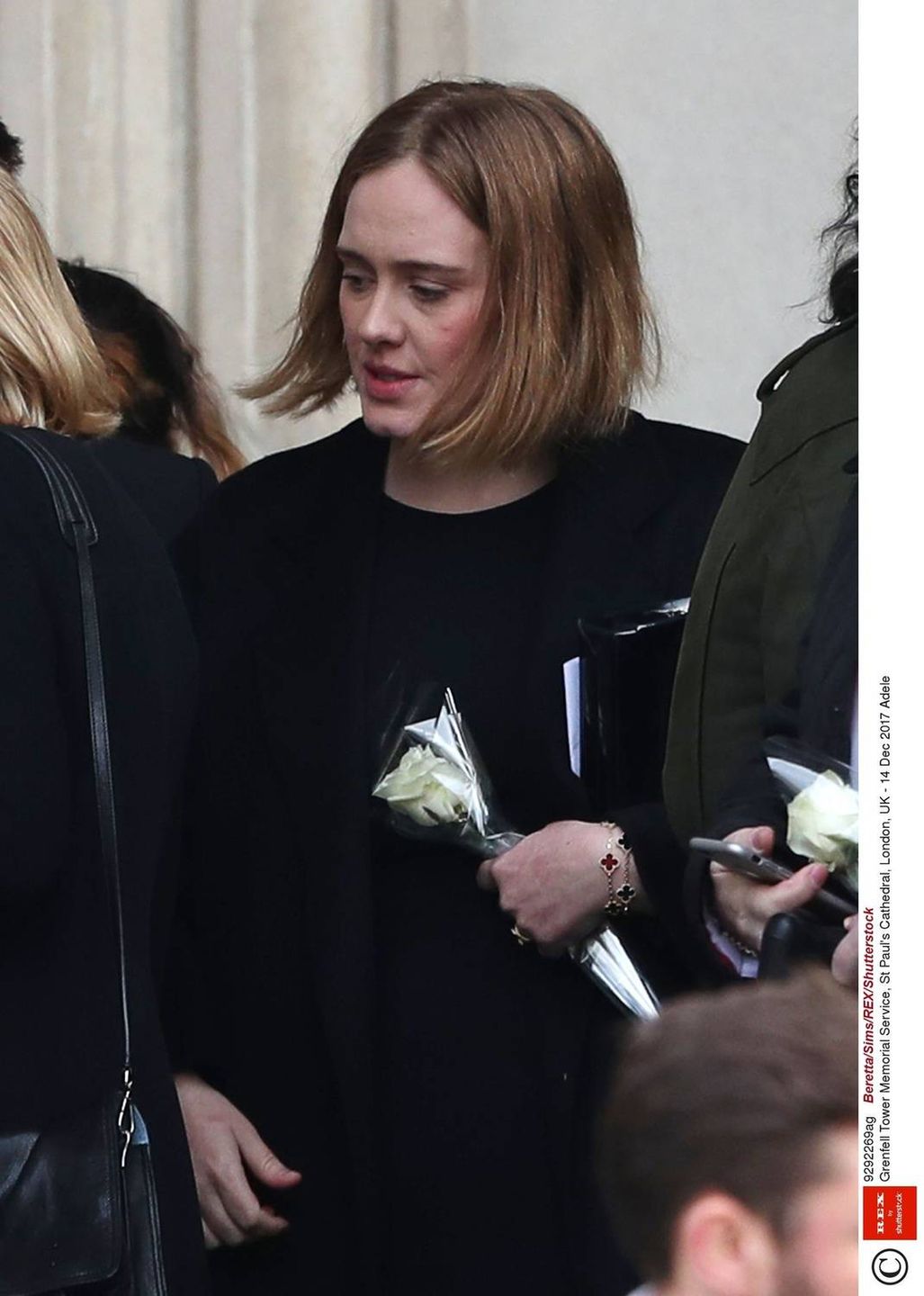 Odchudzona Adele podczas krajowego nabożeństwa żałobnego