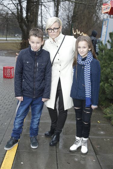Marta Wiśniewska z dziećmi