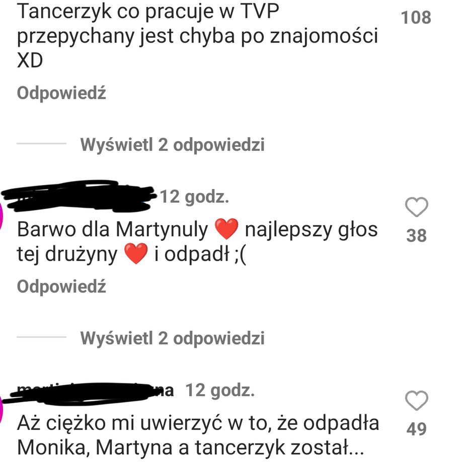 Komentarze po "The Voice of Poland"