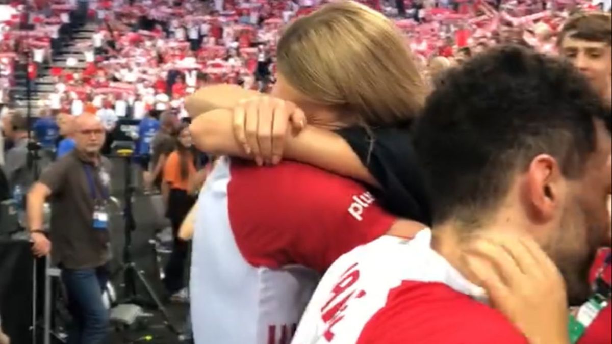 TVP Sport / Radość reprezentantów Polski po pokonaniu USA