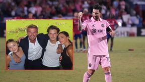 Beckham z trybun oglądał popis Messiego. Wymowny komentarz
