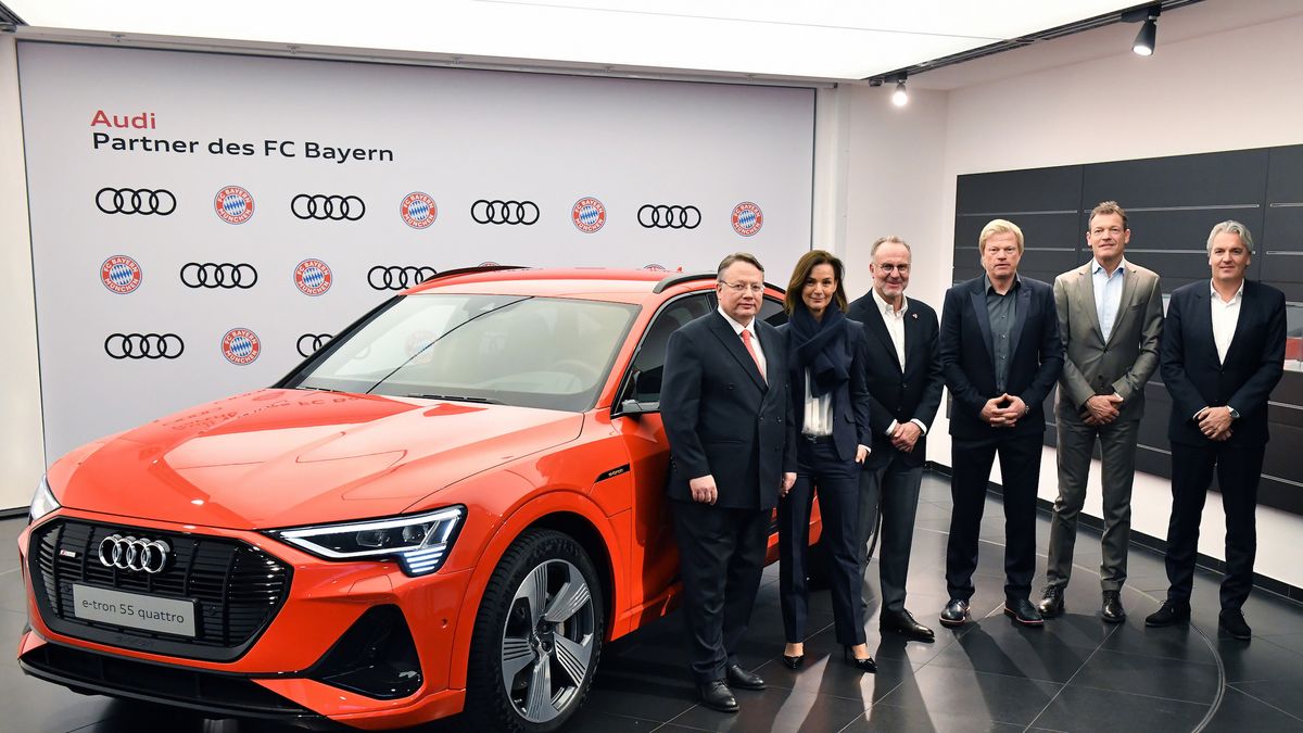 Audi e-tron będzie teraz oficjalnym autem piłkarzy Bayernu Monachium.