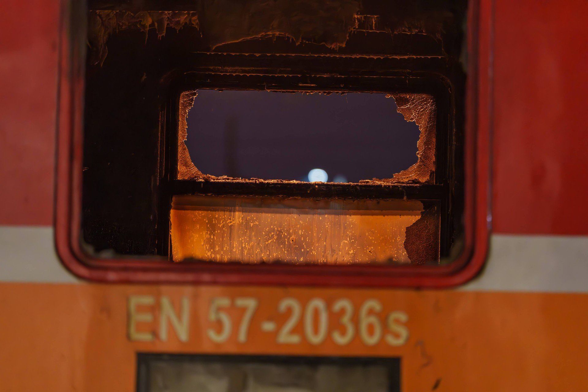 Pożar pociągu na dworcu PKP w Nowym Sączu