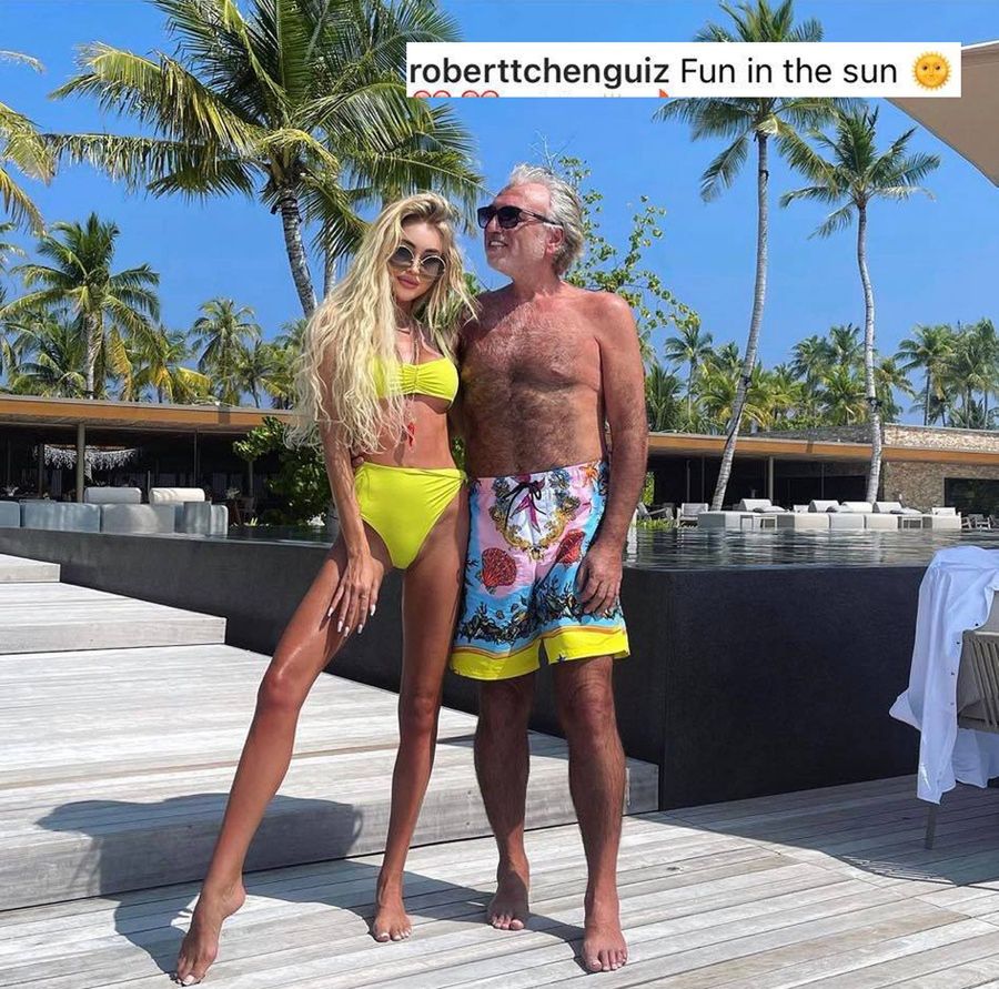 Julia Dybowska i miliarder Robert Tchenguiz 
