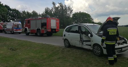 Wypadek drogowy w gminie Wojciechowice