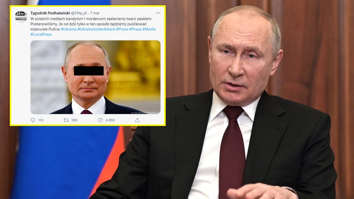 "Tygodnik Podhalański" będzie zakrywał oczy Władimirowi Putinowi 