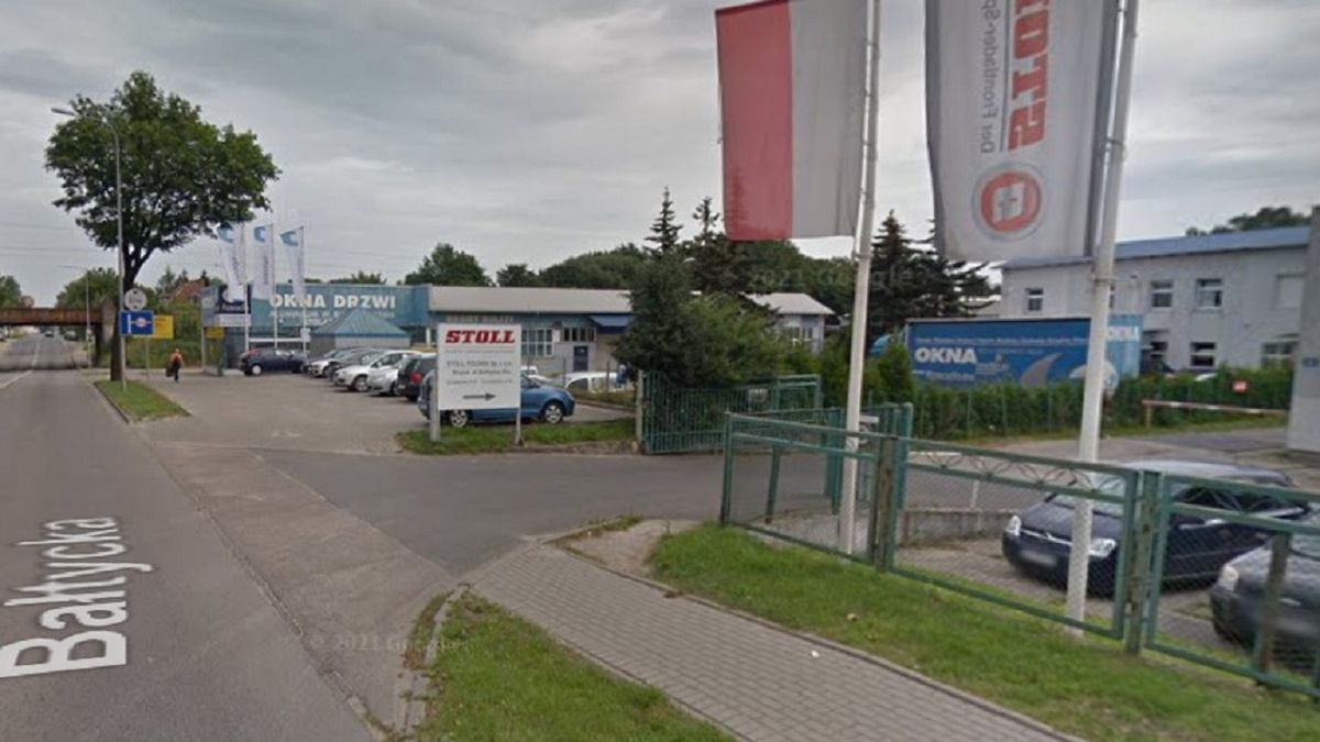 Firma Stoll Polska ze Słupska przy ul. Bałtyckiej.