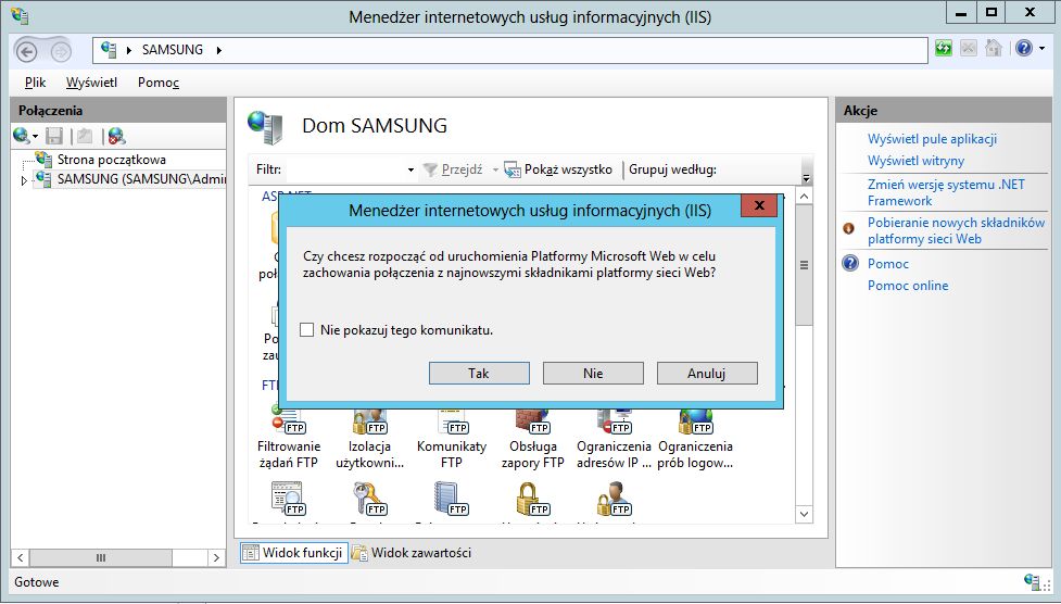 PHP pod IIS8 w Windows Server 2012