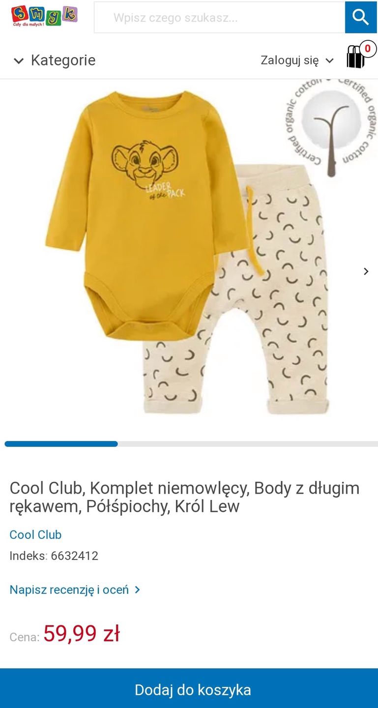 Komlet z Simbą ze Smyka