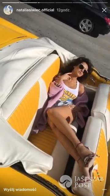 Natalia Siwiec na planie sesji zdjęciowej w Miami