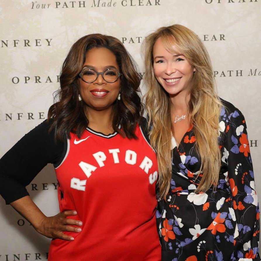 Oprah Winfrey z Joanną Przetakiewicz