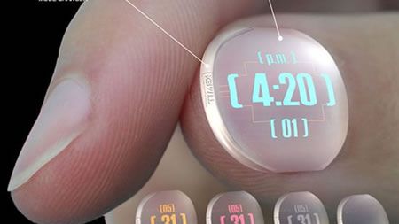 Zegarek na paznokciu 1