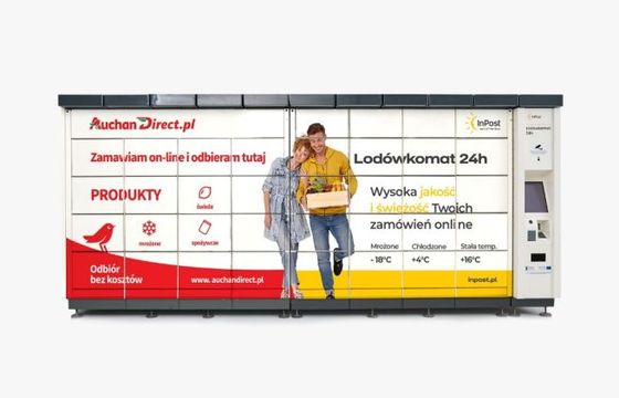 InPost zaczyna współpracę z Auchan: dostawy zakupów do domu, Lodówkomaty przy sklepach