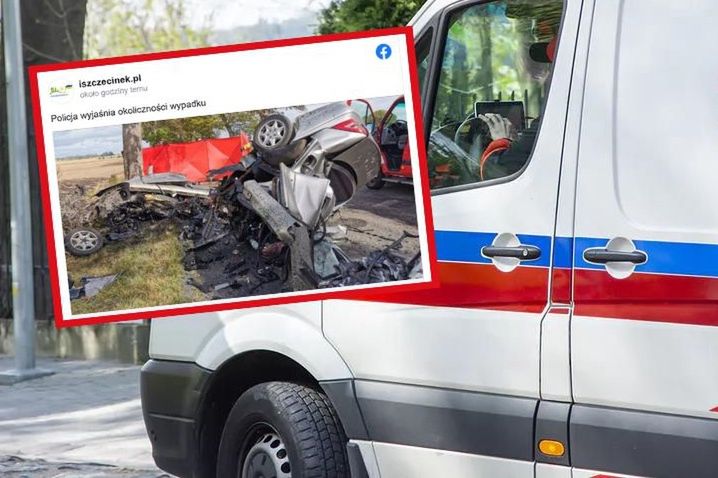 Czaplinek. Śmiertelny wypadek na prostej. Mercedes w częściach