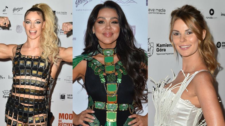 Celebrytki na pokazie mody z recyklingu: Sylwia Bomba, Małgorzata Tomaszewska, Fit Lovers (ZDJĘCIA)