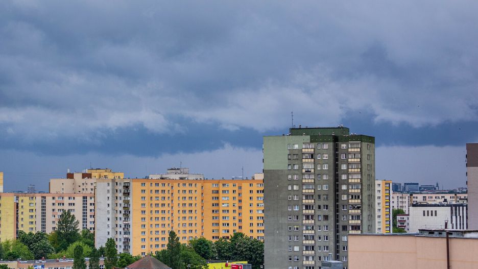 Chmury nad miastem