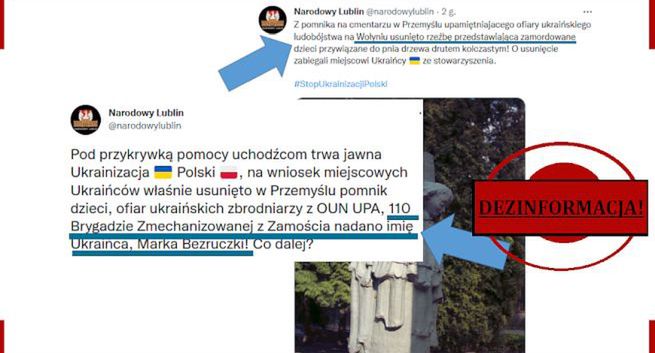 Rosja znów dezinformuje, by wywołać wrogość wobec Ukraińców. Tematem: Rzeź Wołyńska