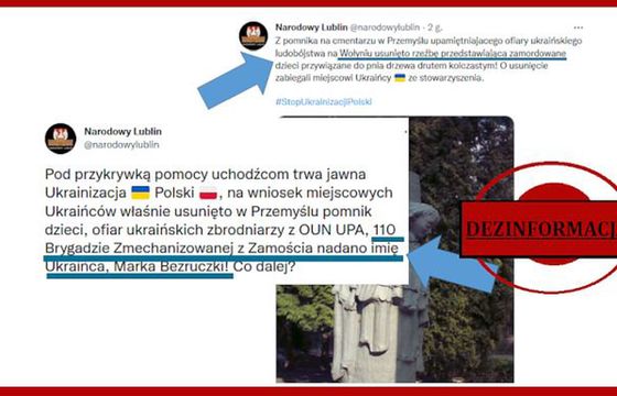 Rosja znów dezinformuje, by wywołać wrogość wobec Ukraińców. Tematem: Rzeź Wołyńska