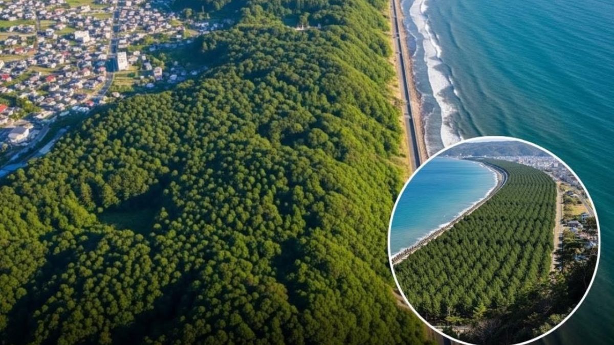 Japonia zbudowała mur przeciw tsunami z milionami drzew