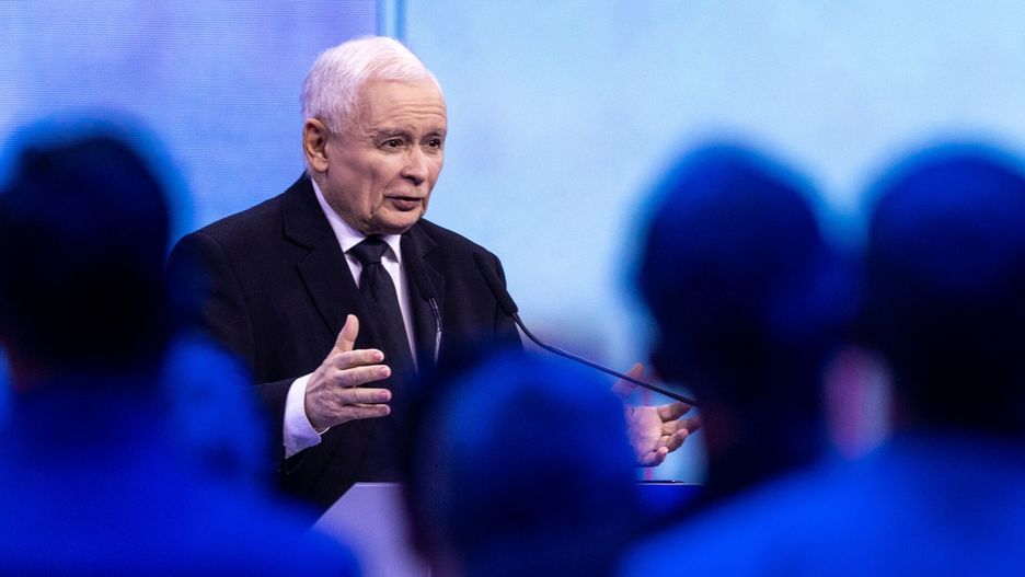 Konwencja programowa PiS. Na zdjęciu Jarosław Kaczyński