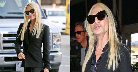 POTWORNIE WYCHUDZONA Donatella Versace! (ZDJĘCIA)