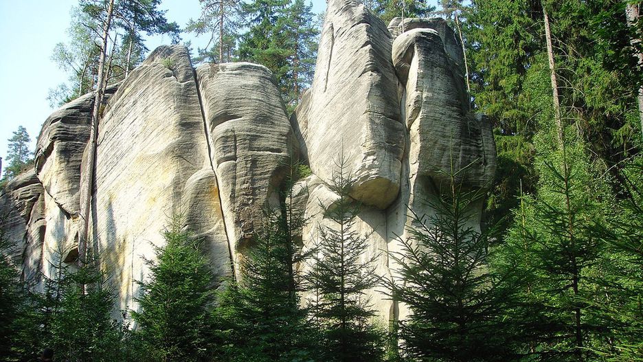 Skalne miasto w Czechach