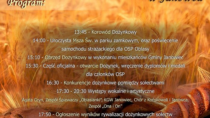 Dożynki Gminy Janowiec 2021
