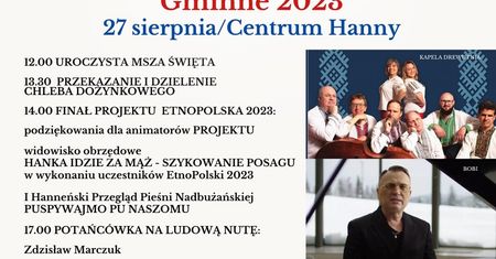 Dożynki w Hannie 2023. Gwiazdą imprezy zespół Bobi