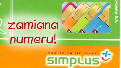 Zamiana numeru w pre-paidach Plusa 1
