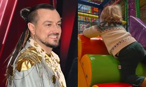 Baron pokazał wspólne harce z synem i wyjaśnił, dlaczego NIE SPĘDZILI razem świąt: "Nadrabiamy od rana we dwóch zaległości" (FOTO)