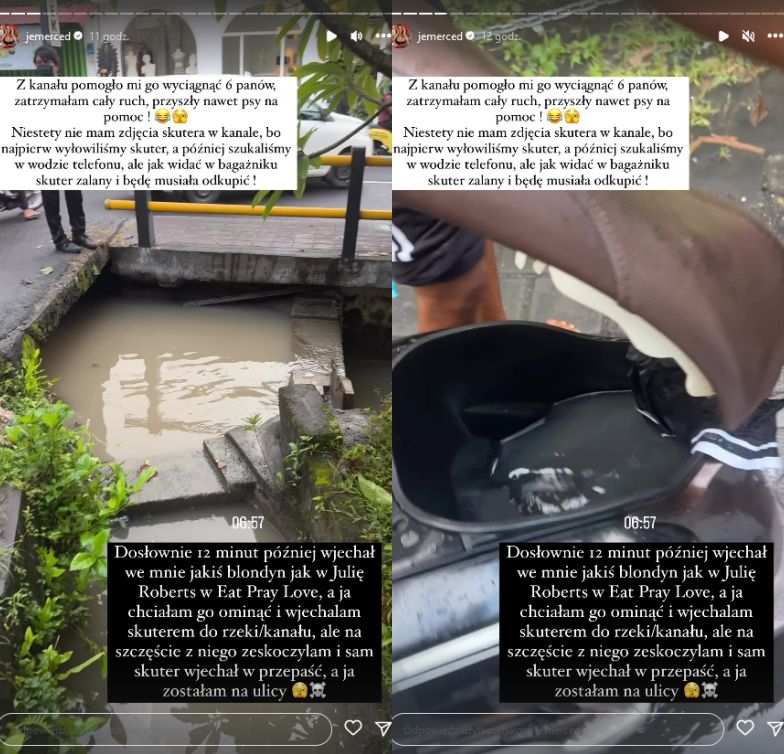 Jessica Mercedes miała wypadek na skuterze