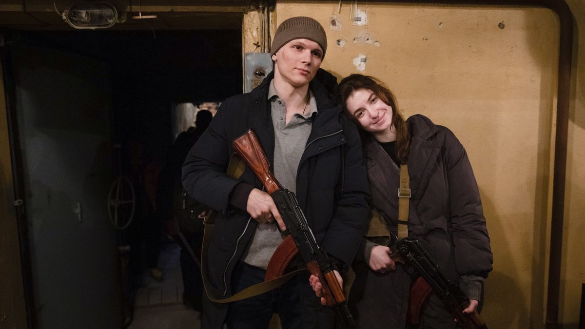 Ukraińska para wzięła ślub i wstąpiła do armii 