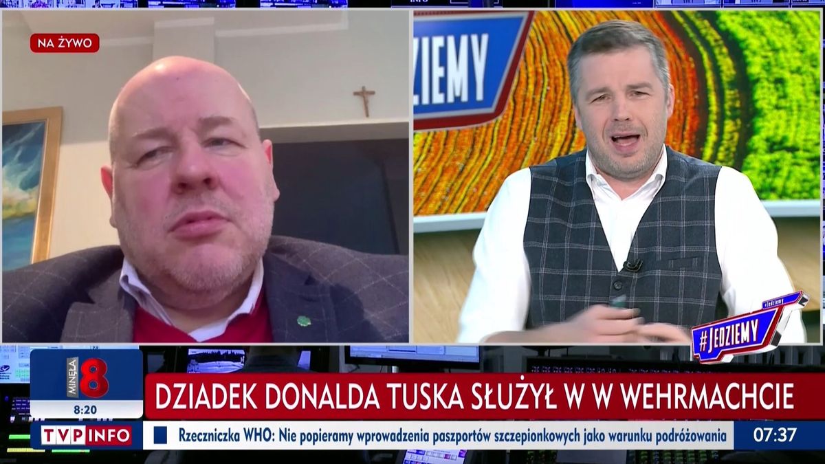 W TVP Info pojawił się pasek o dziadku Tuska