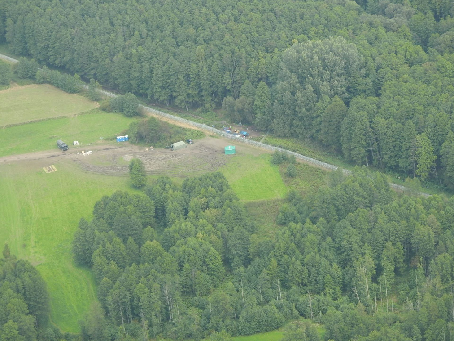 Samolot patroluje granicę polsko-białoruską