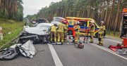 Zderzenie trzech pojazdów na obwodnicy Lublińca. Wśród poszkodowanych kobieta w ciąży i dzieci