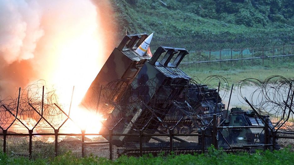 South Korea Reacts After North Korea Launches Another Test Missile
EAST COAST, SOUTH KOREA - JULY 29:  In this handout photo released by the South Korean Defense Ministry, U.S. Army Tactical Missile System (ATACMS) firing a missile into the East Sea during a South Korea-U.S. joint missile drill aimed to counter North Korea¡¯s ICBM test on July 29, 2017 in East Coast, South Korea. North Korea launched another test missile, believed to be an Inter Continental Ballistic Missile (ICBM), which travelled 45 minutes before splashing down in the Exclusive Economic Zone (EEZ) of Japan. (Photo by South Korean Defense Ministry via Getty Images)
Handout