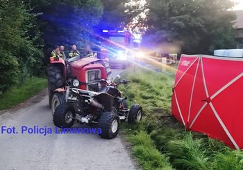 Lubomierz: Tragiczny wypadek. Nie żyje 31-letni kierowca quada