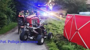 Lubomierz: Tragiczny wypadek. Nie żyje 31-letni kierowca quada